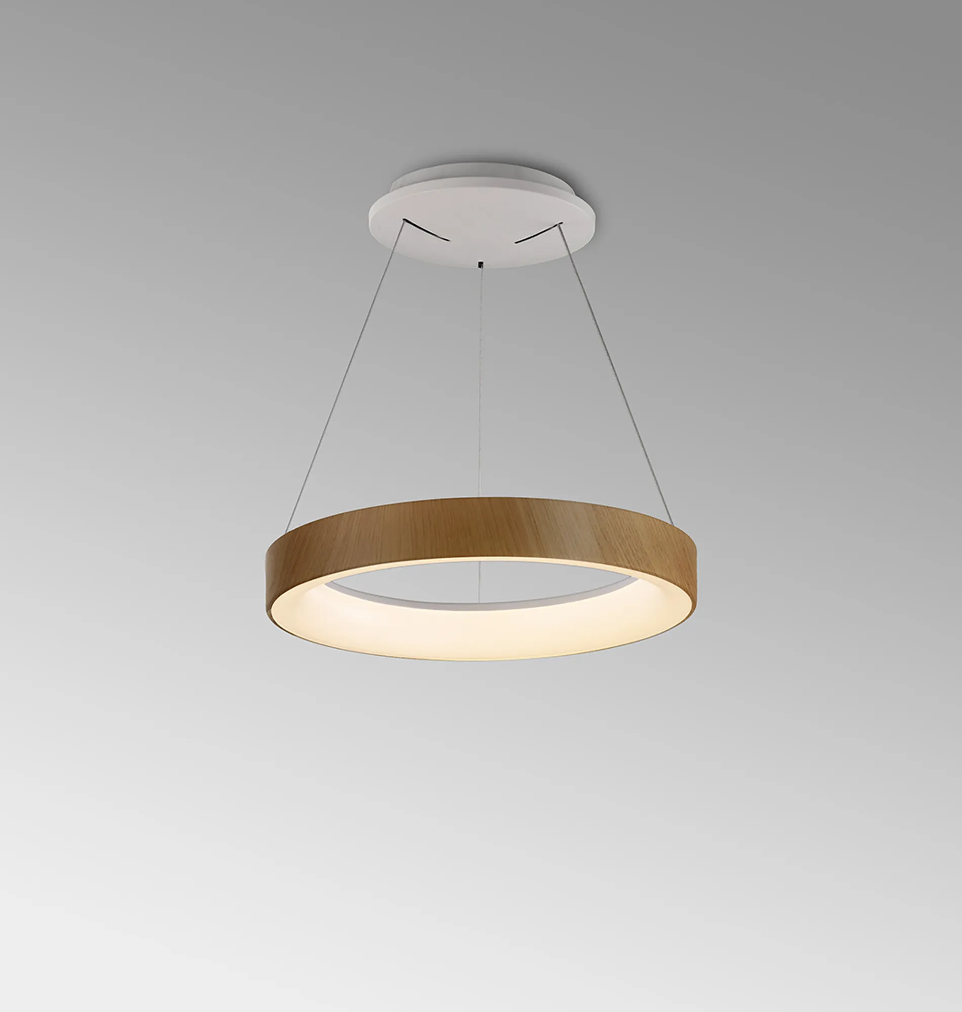 Niseko II Ring Pendant 38cm 30W LED Wood M8628  Mantra Niseko II Wood